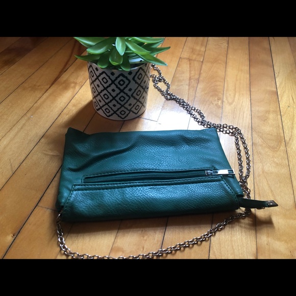 Green MK cross body - gold link strap - Picture 5 of 6
